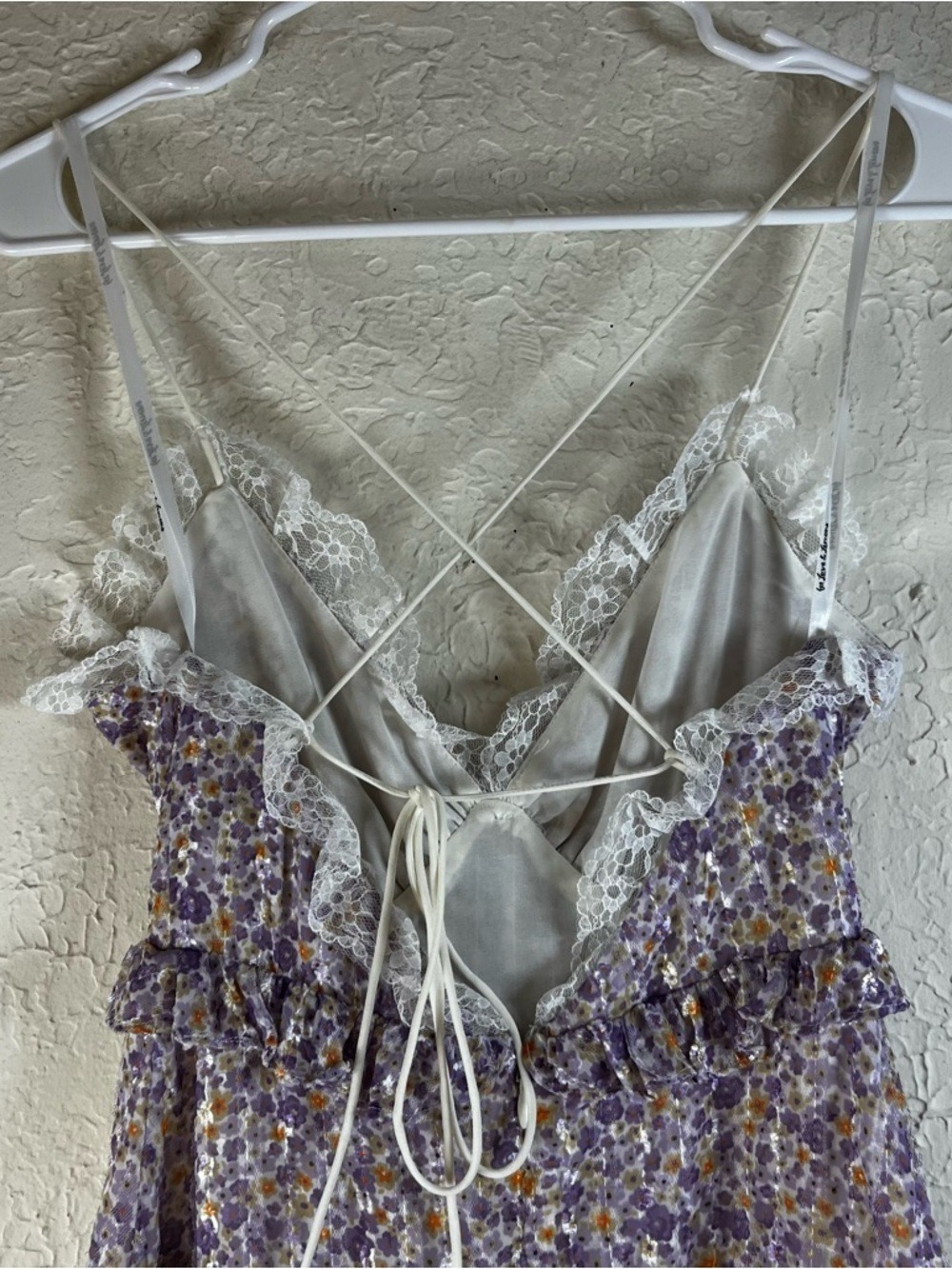 For Love And Lemons Cayne Maxi Dress in Floral Lavender - Picture 10 of 13